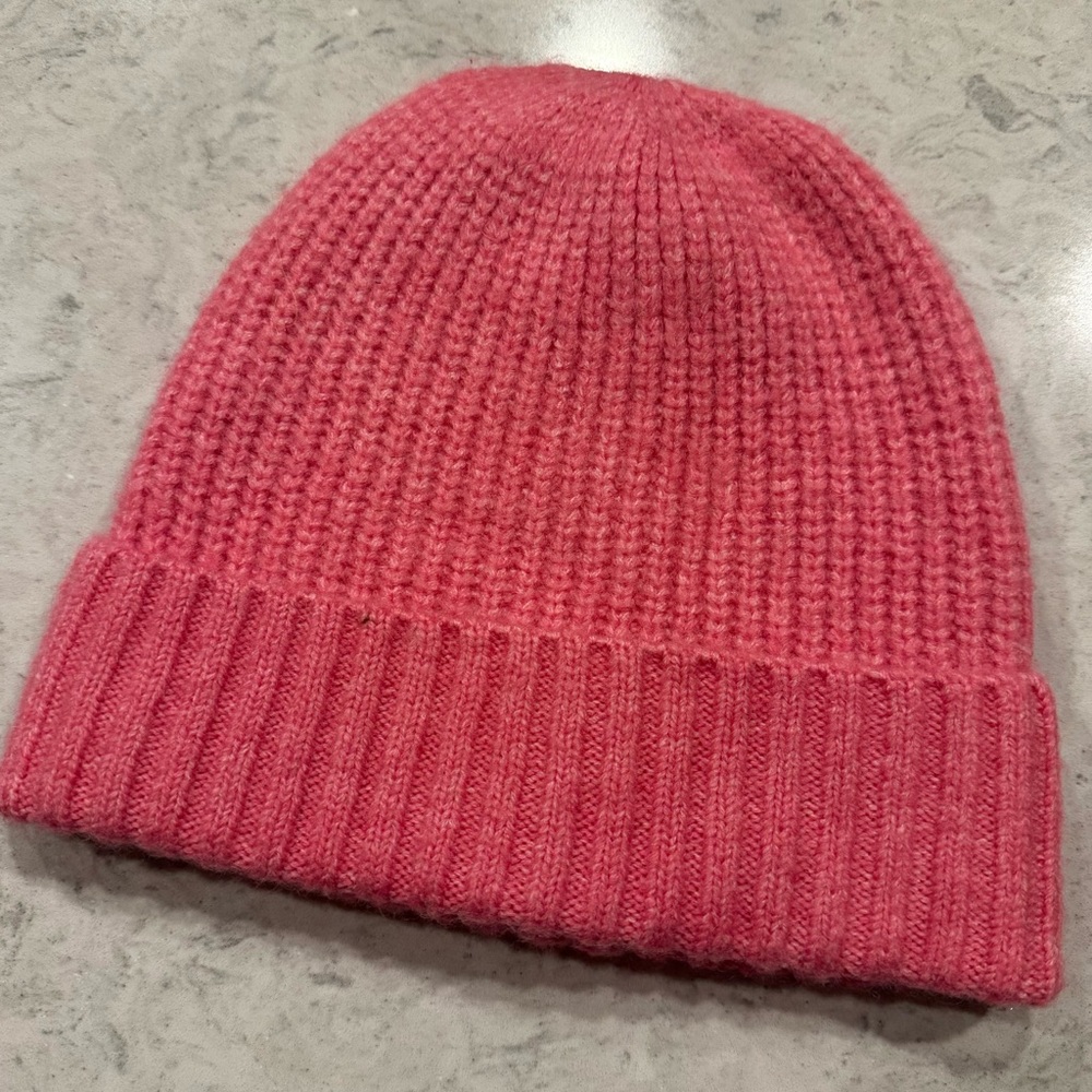 Free People Pink Knit Winter Hat Beanie